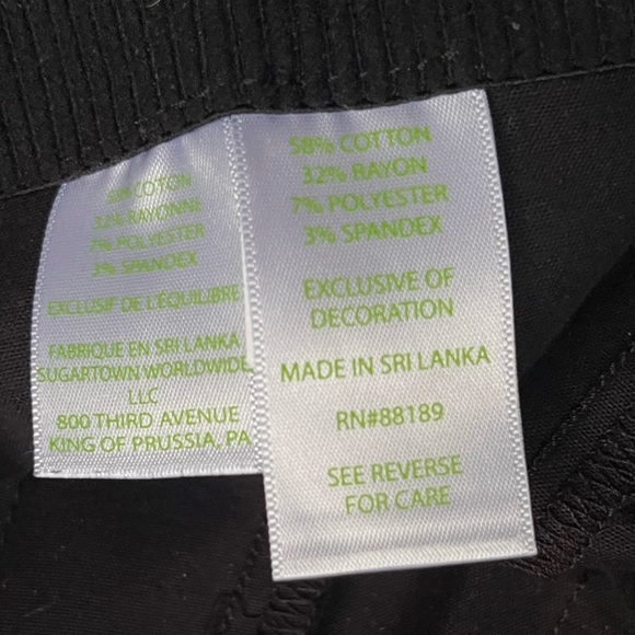 Lilly Pulitzer Black Pocket Side Zip Straight Career Professional Pants Size 6 - Picture 6 of 9